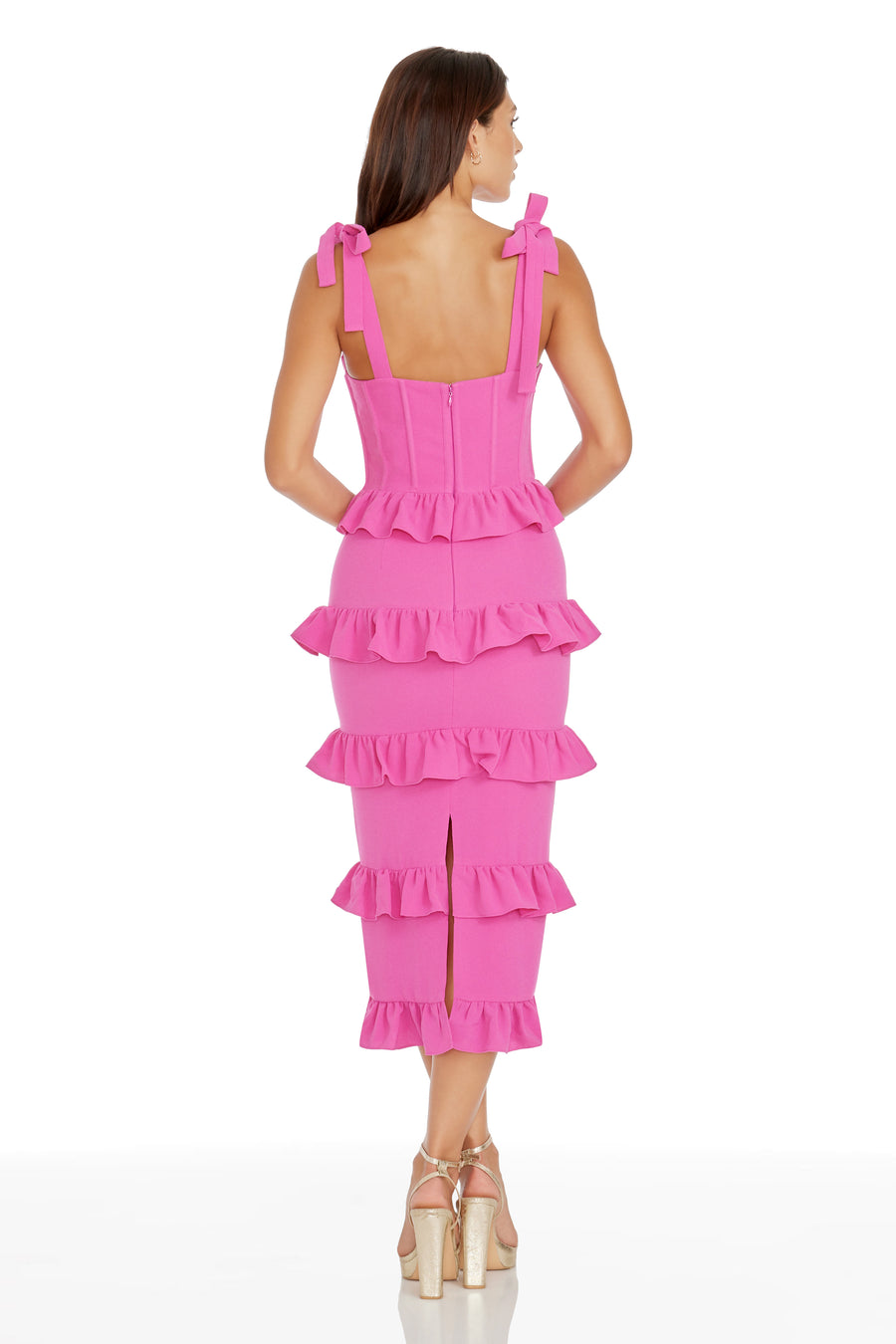 Dress The Population Tati Dress White