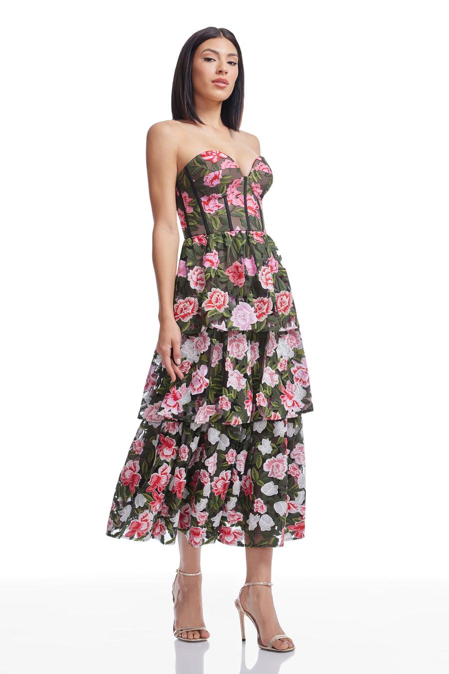 Dress The Population Teigan Dress White