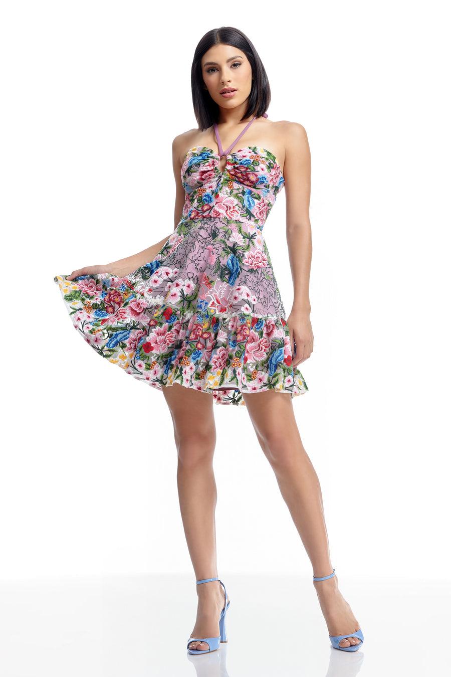 dress the population Trixie Dress white