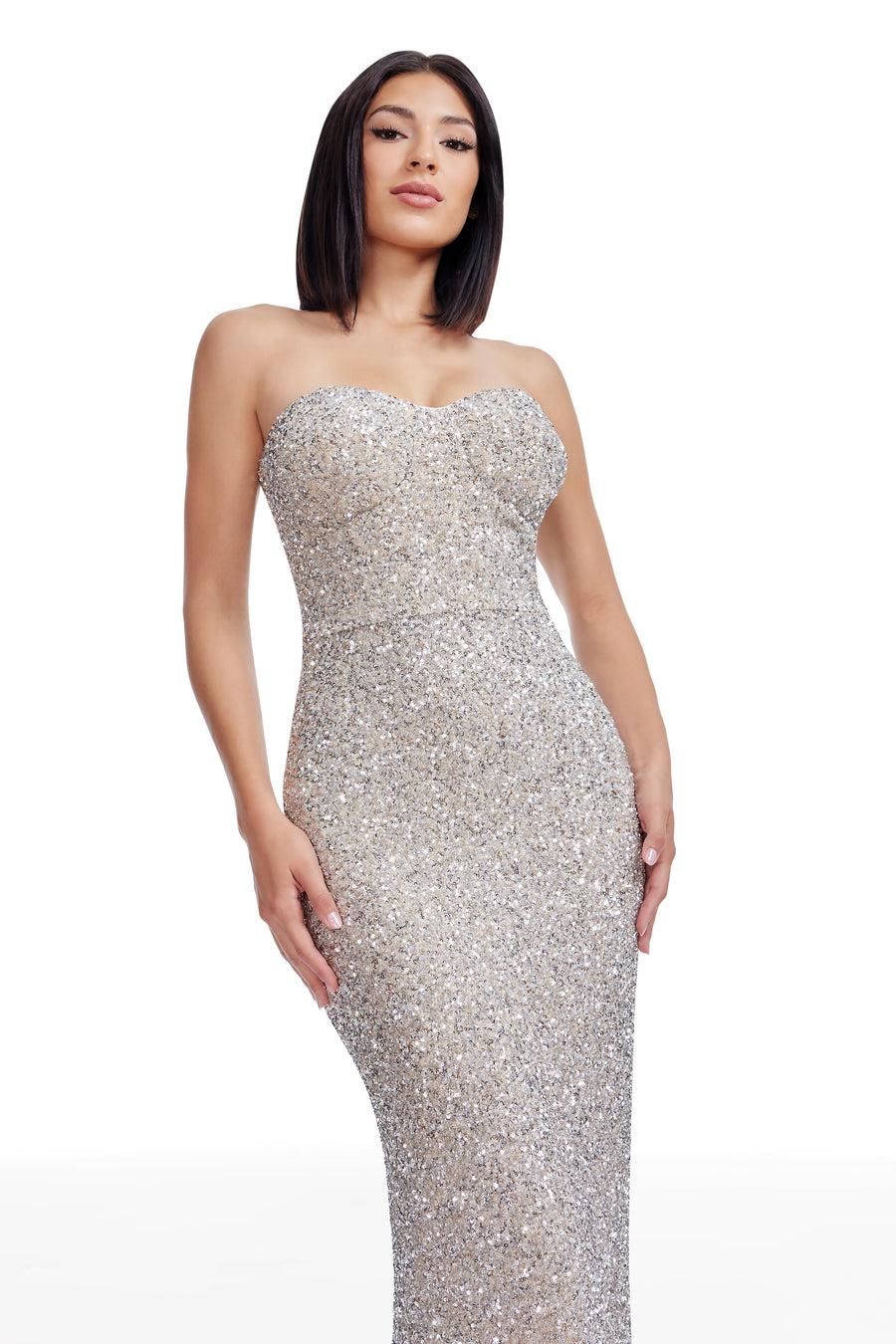 Dress The Population Vada Dress White