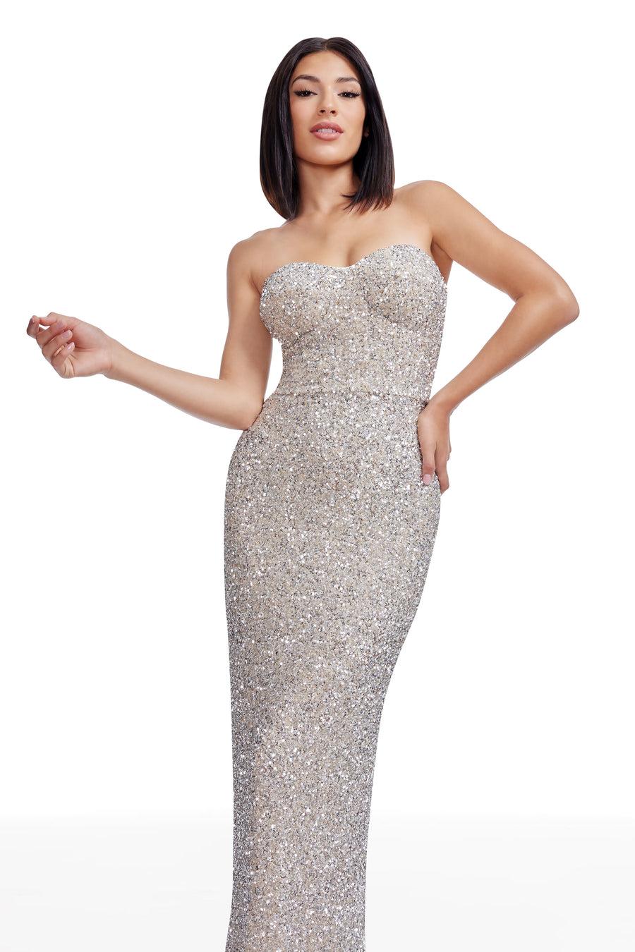 dress the population Vada Dress white