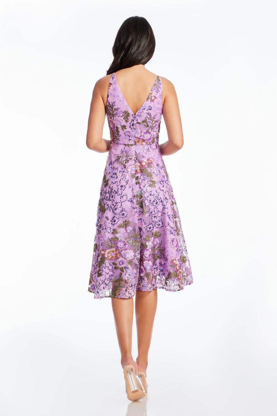 Dress The Population Elisa Peony Sequin Dress White