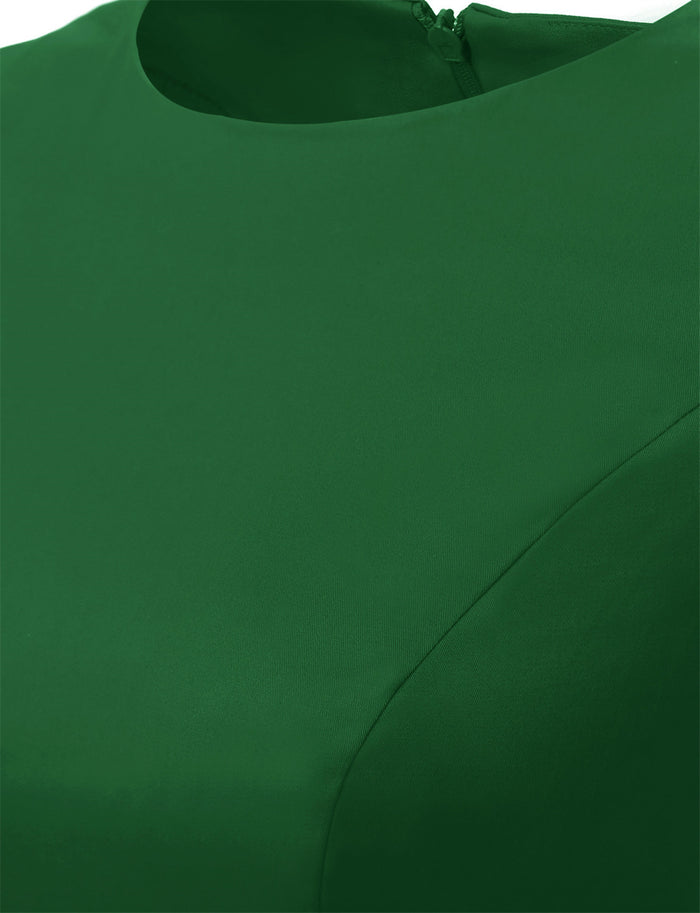 Dressystar Army Green 1950s Vintage Dress Cap Sleeve