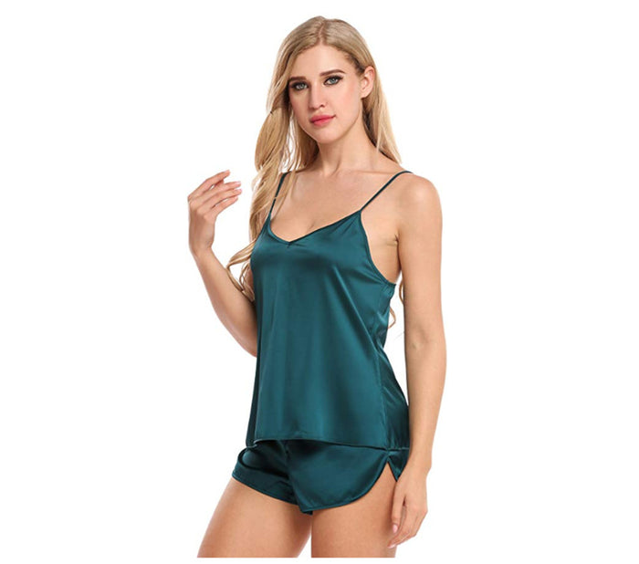 dressystar Dressystar Green Women Sexy Lingerie Set Satin Sleepwear for Summer