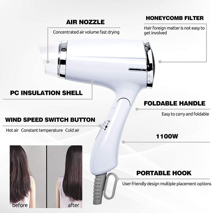 Dressystar Hair Dryer With Folding Handle