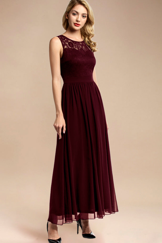 Dressystar Maxi Formal Dress Burgundy