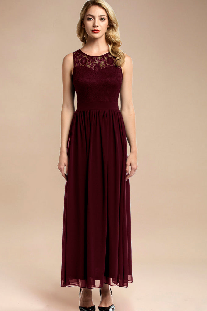 Dressystar Maxi Formal Dress Burgundy