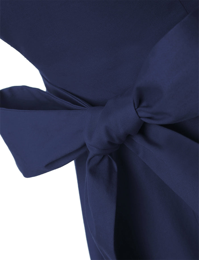 Dressystar Navy 1950s Vintage Dress Cap Sleeve