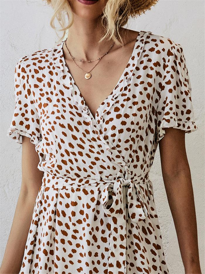 Dressystar Pretty Print Wrap Dress