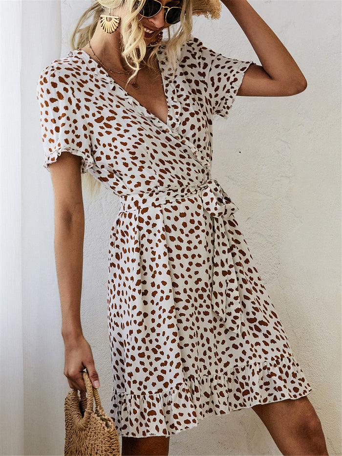 dressystar Pretty Print Wrap Dress