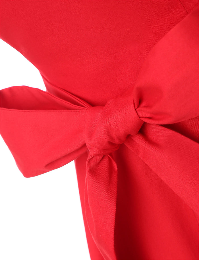 Dressystar Red 1950s Vintage Dress Cap Sleeve