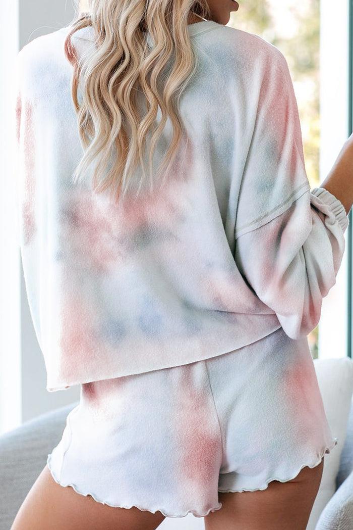 Dressystar Tie-Dye Lounge Set Orange