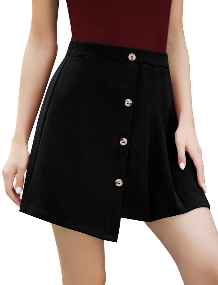dressystar Dressystar Women Mini Pleated Skirt Basic Skirt Black