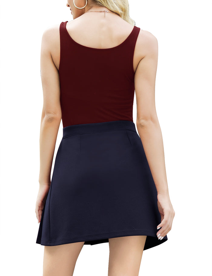 Dressystar Dressystar Women Mini Pleated Skirt Basic Skirt Navy