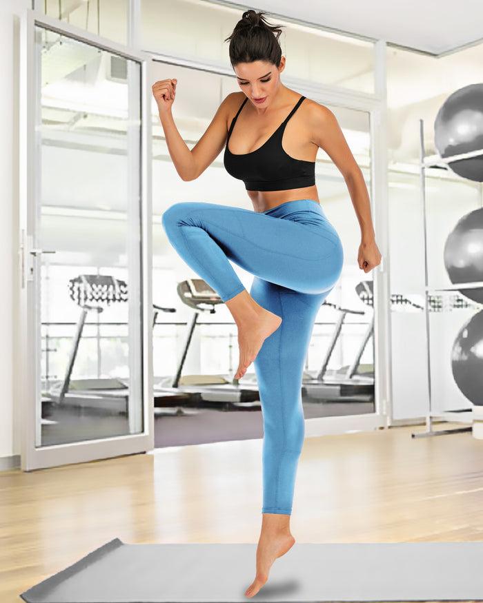 dressystar Workout Leggings in Sky Blue