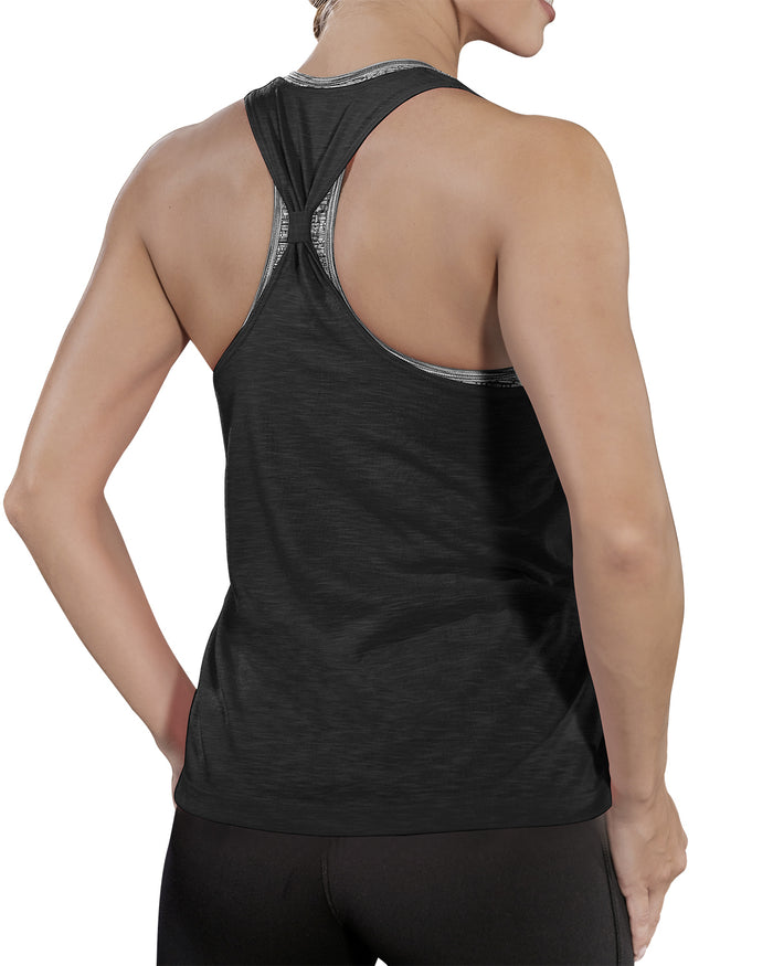 Dressystar Workout Tank Tops With Built In Bra In Black
