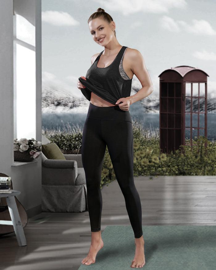 Dressystar Workout Tank Tops With Built In Bra In Black