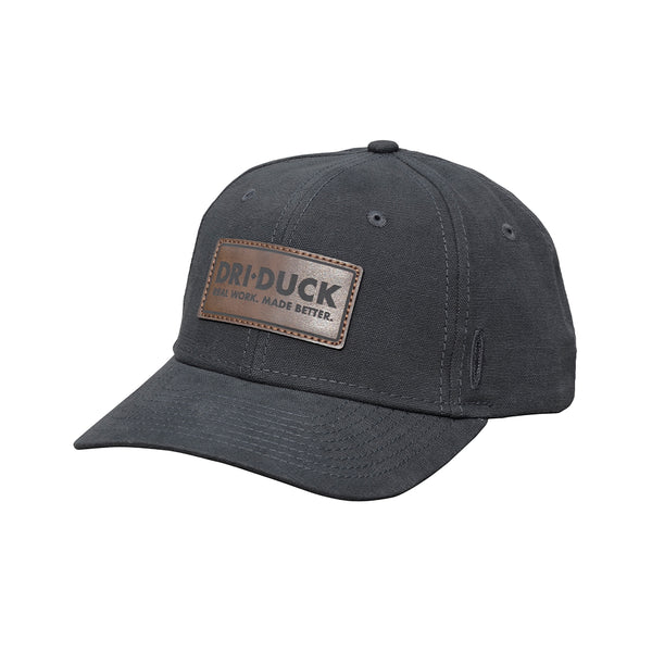dri duck Carpenter Hat with Leather Logo Patch