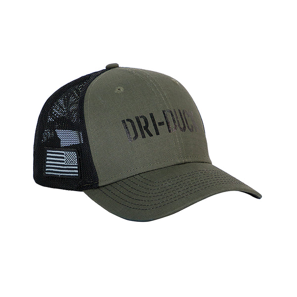 dri duck DRI DUCK Legion Trucker Hat with Logo