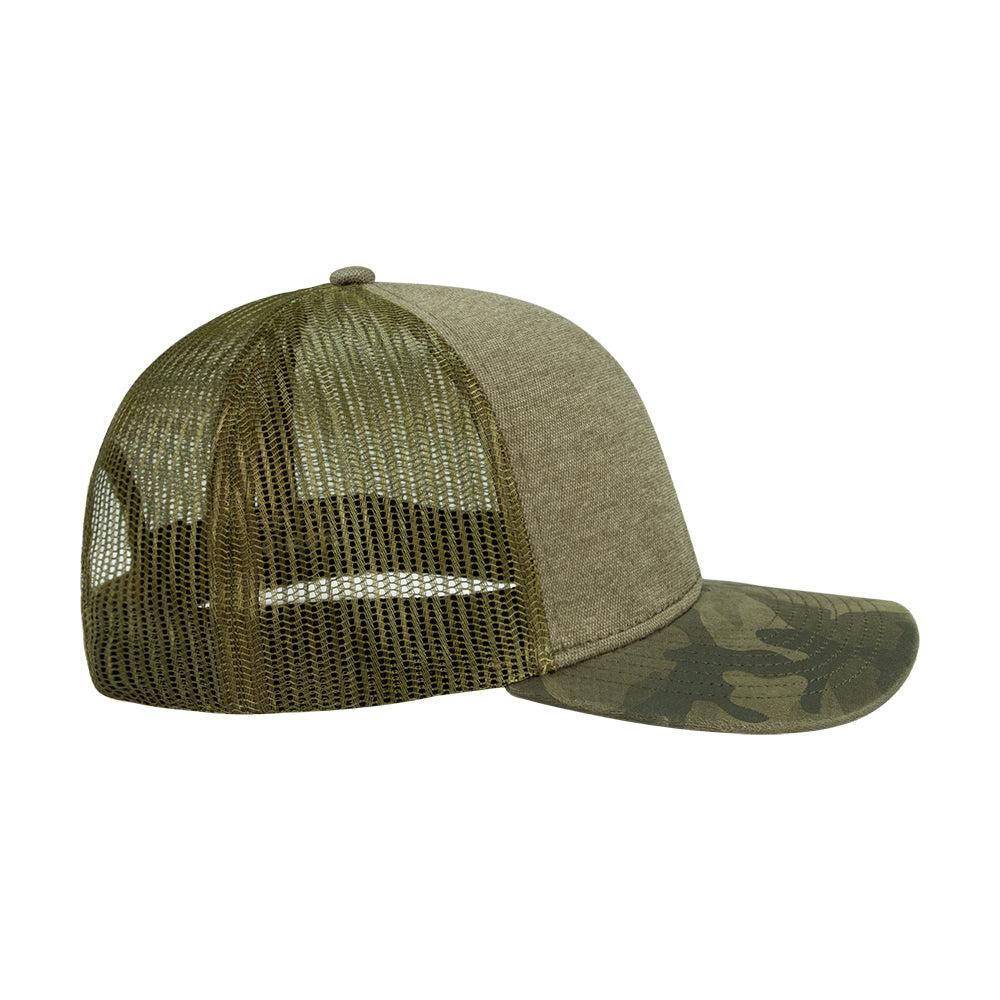 Dri Duck Pique Camo Trucker Hat