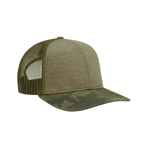 dri duck Pique Camo Trucker Hat