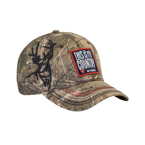 dri duck This is My Country 3D Buck Hat