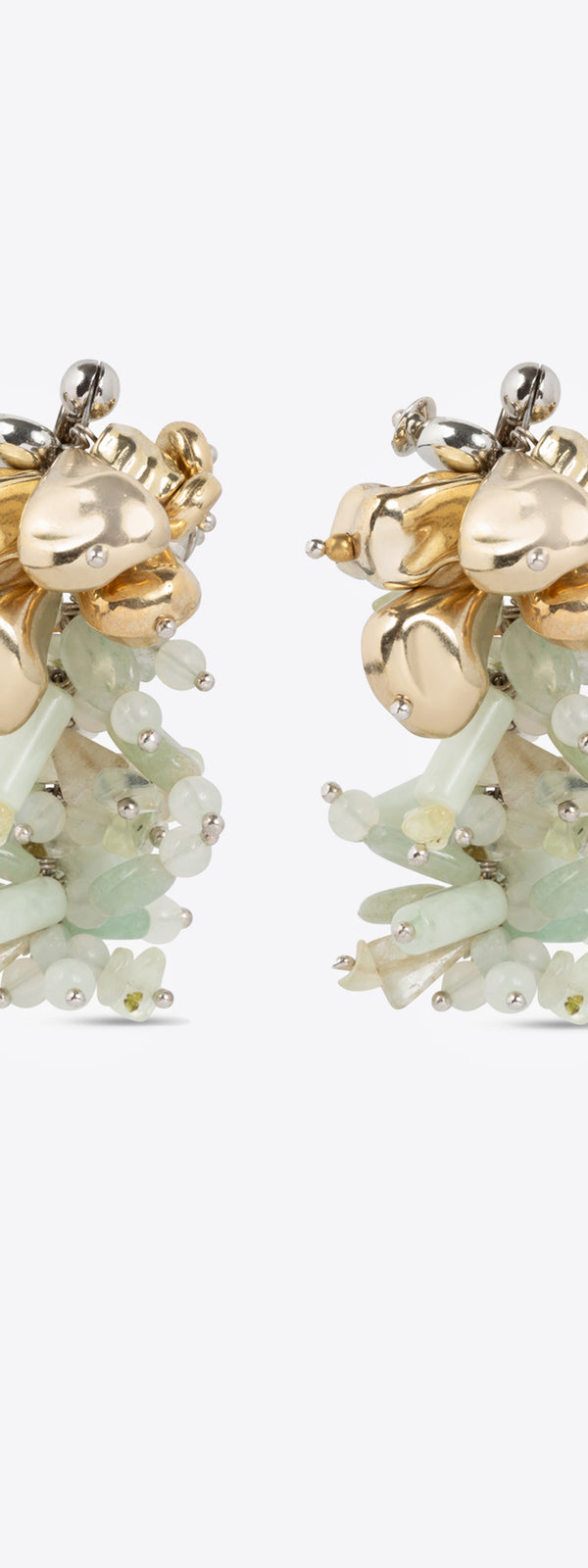 dries van noten Contrast embroidered earrings PASTEL
