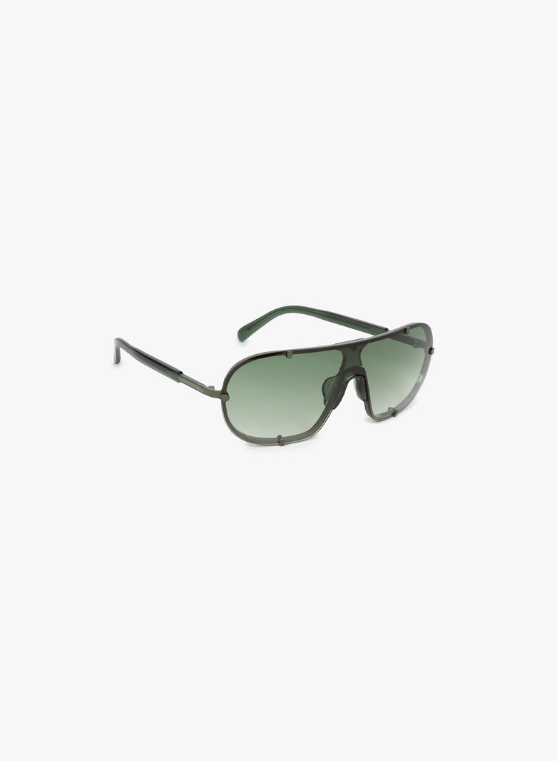 Dries Van Noten Aviator Sunglasses Khaki