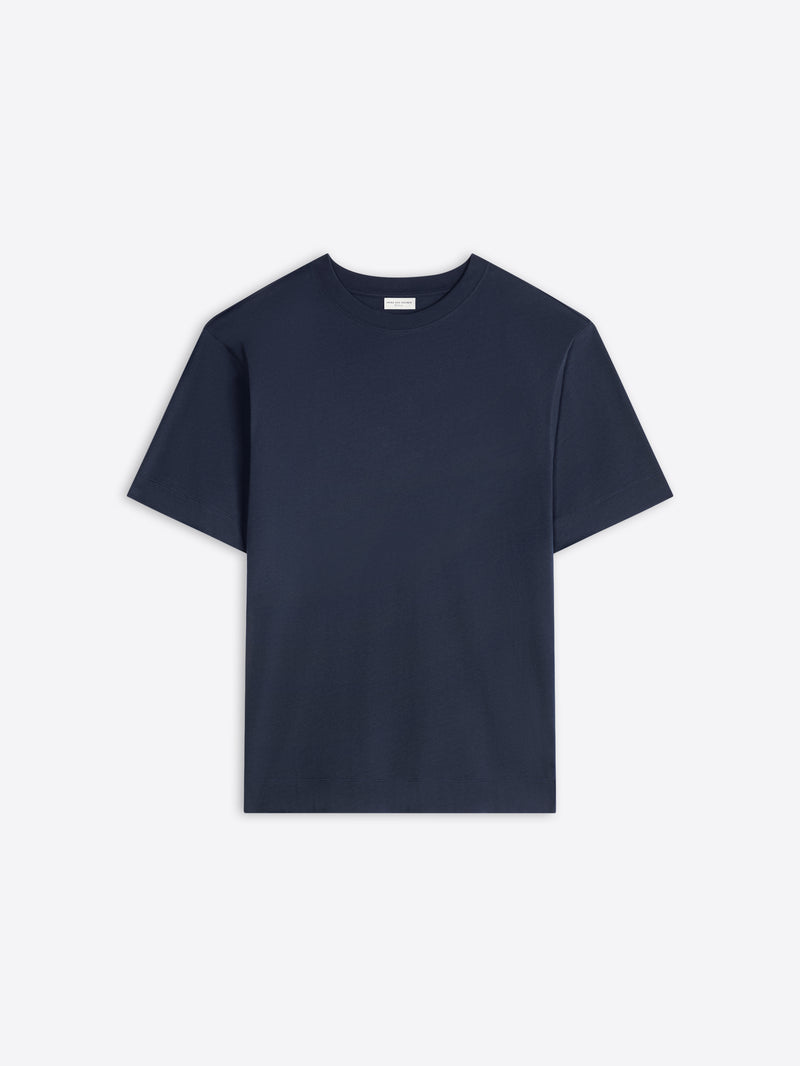 Dries Van Noten Boxy Cotton Tee Navy