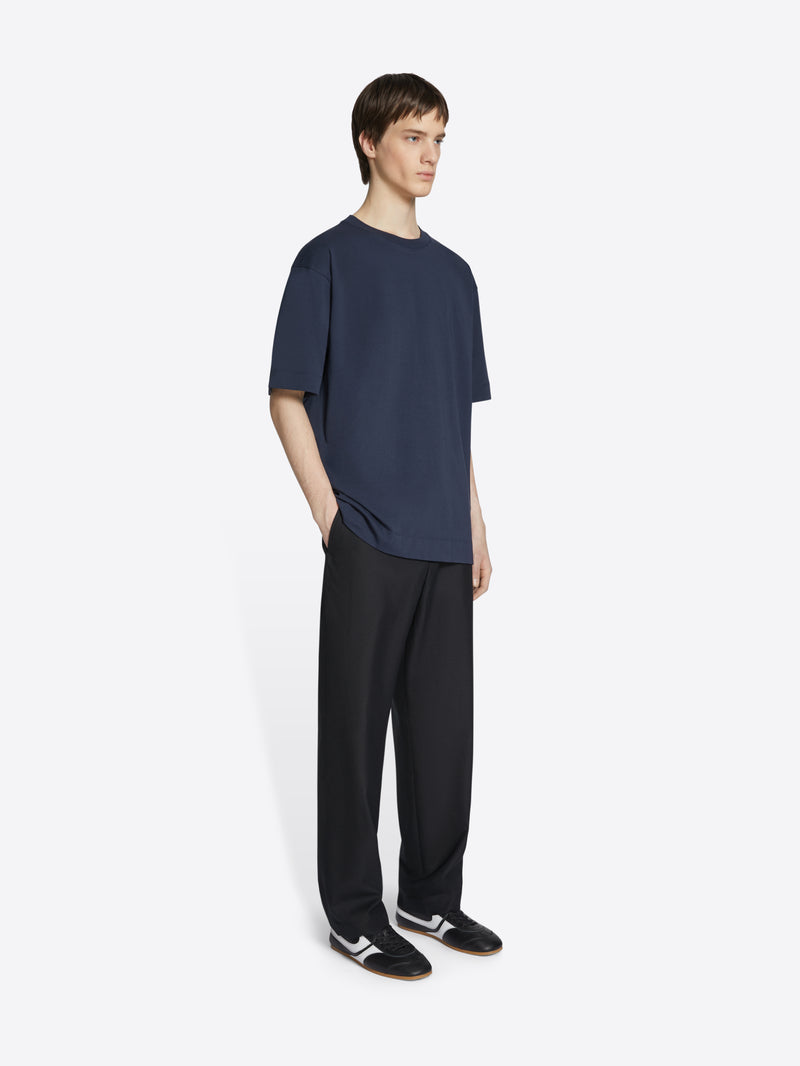 Dries Van Noten Boxy Cotton Tee Navy