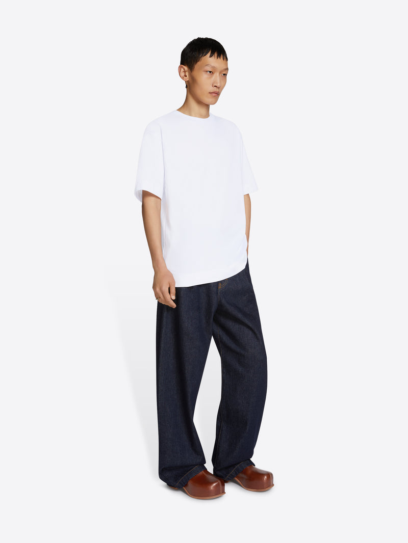 Dries Van Noten Boxy Cotton Tee Navy