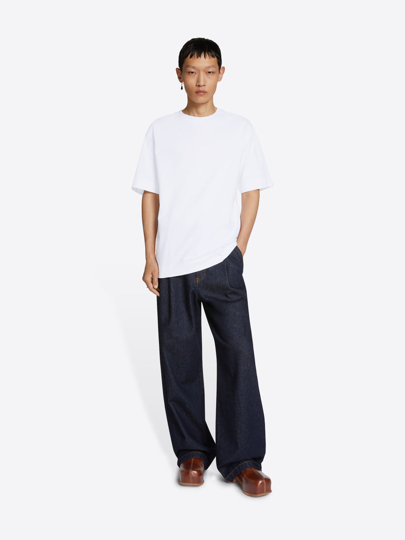 Dries Van Noten Boxy Cotton Tee Navy