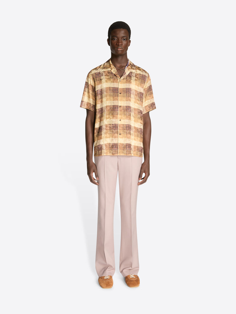 Dries Van Noten Boxy Viscose Shirt TAN