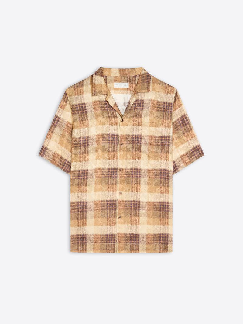 Dries Van Noten Boxy Viscose Shirt TAN