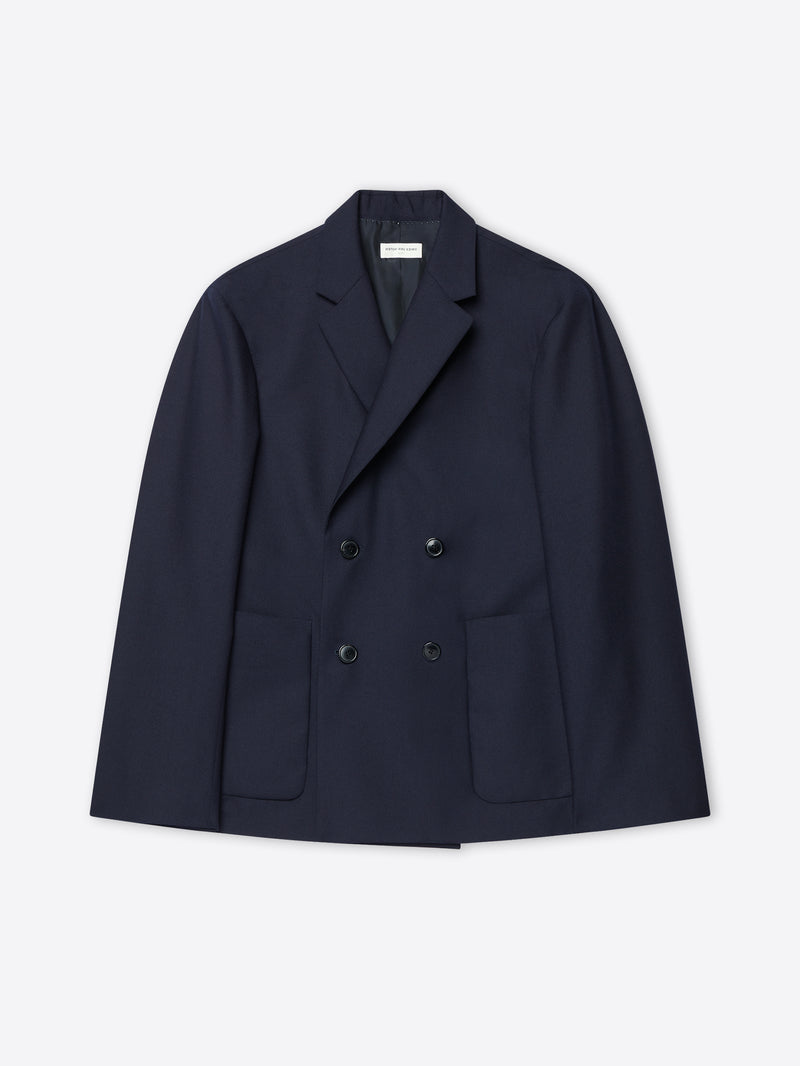 Dries Van Noten Casual Blazer Navy