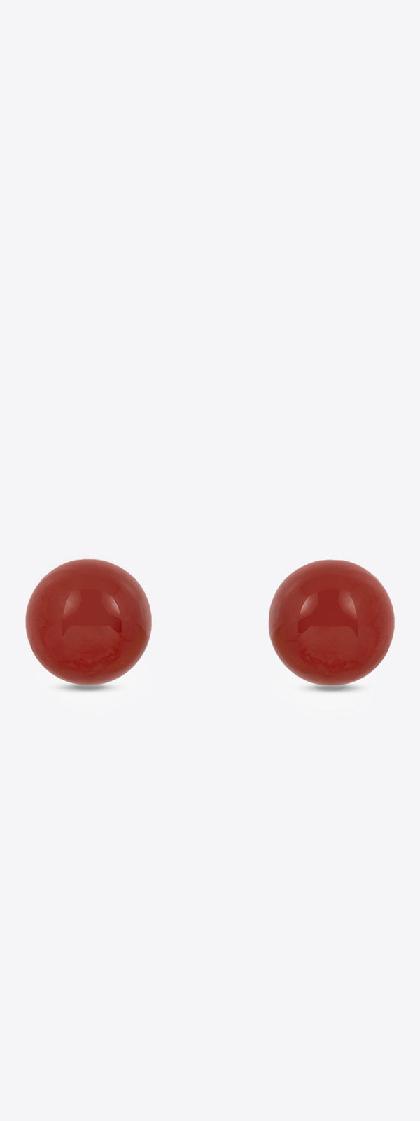 dries van noten Colored ear studs dark red
