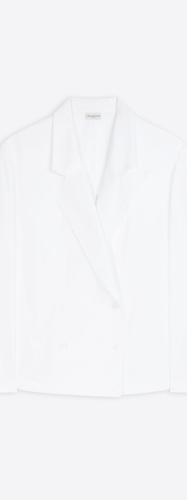 dries van noten Cotton blazer shirt white