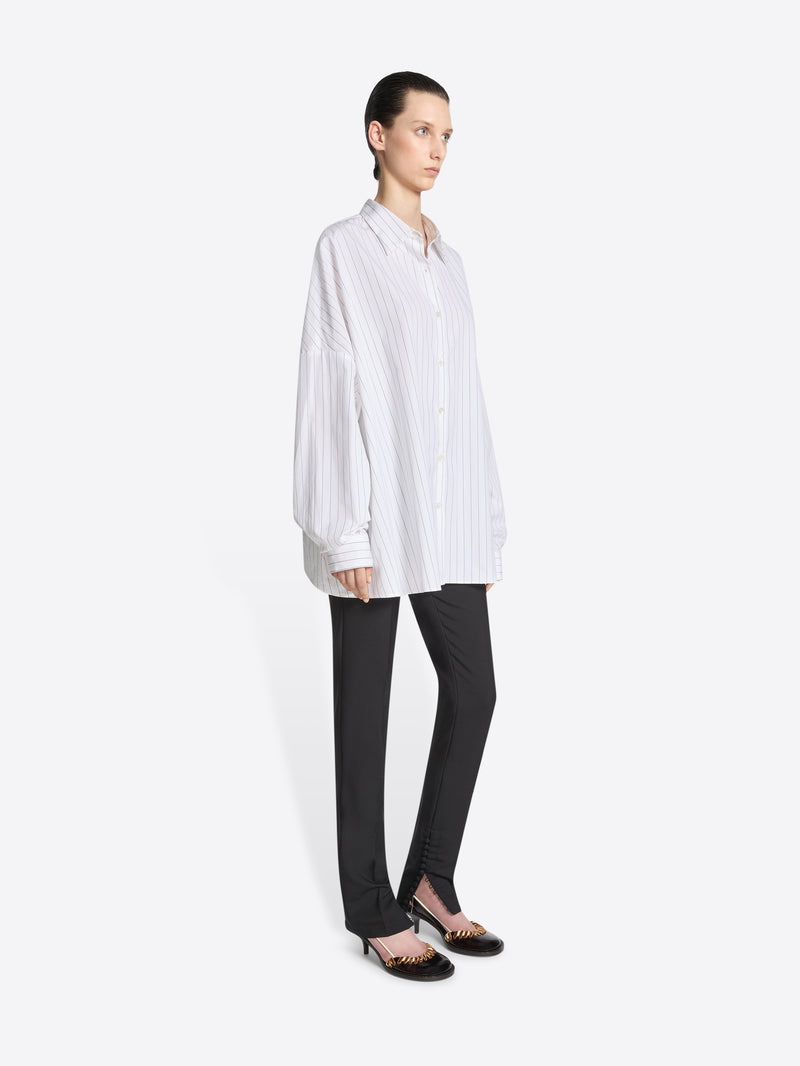 Dries Van Noten Cotton Cocoon Shirt NAVY