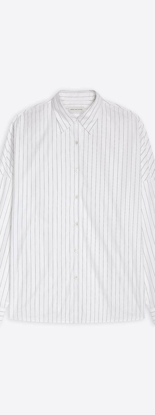 dries van noten Cotton cocoon shirt NAVY