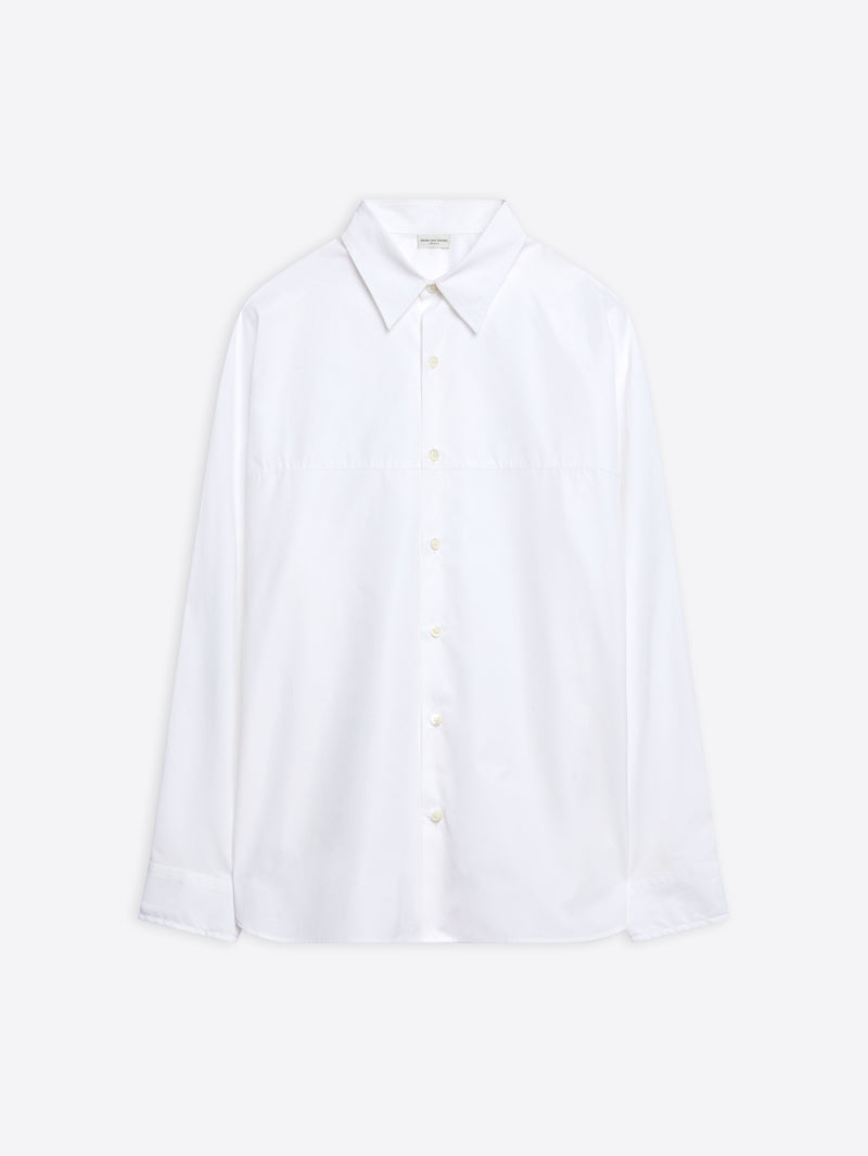 Dries Van Noten Cotton Kimono Shirt White