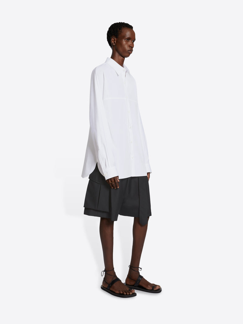 Dries Van Noten Cotton Kimono Shirt White