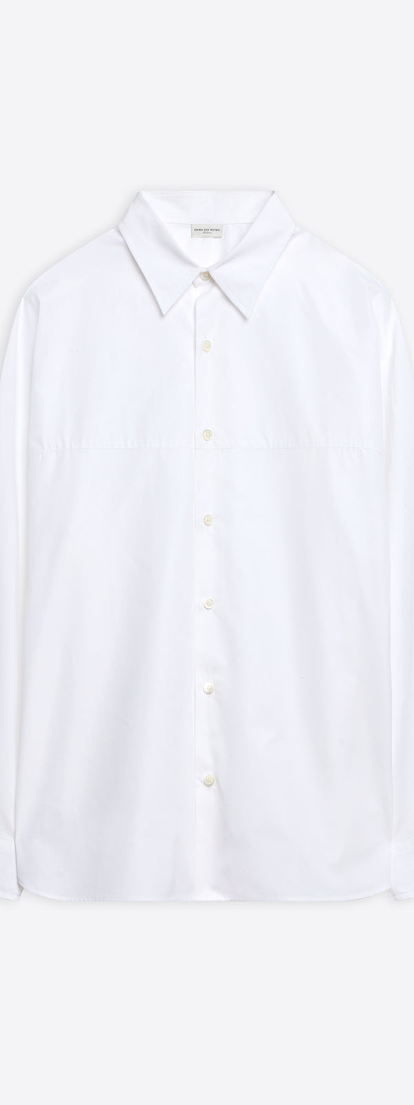 dries van noten Cotton kimono shirt white