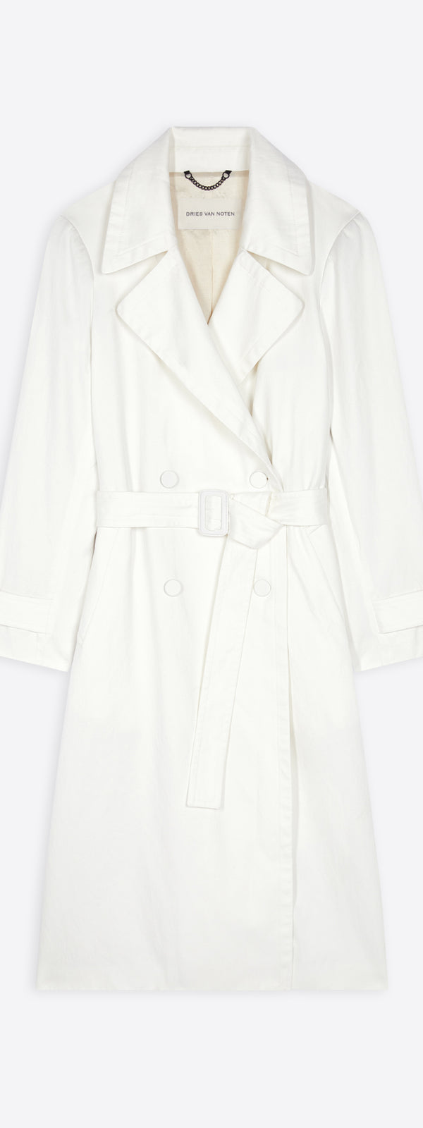 dries van noten Cotton mac white