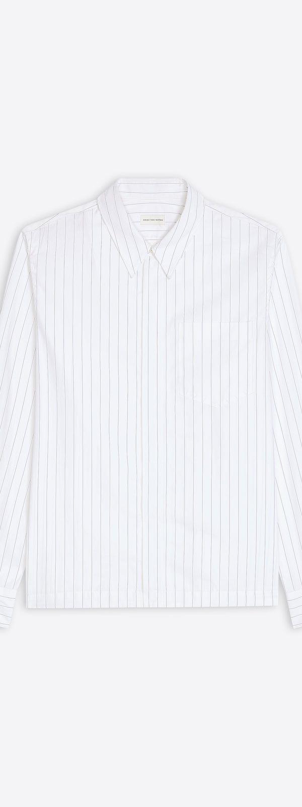 dries van noten Cotton zip shirt NAVY