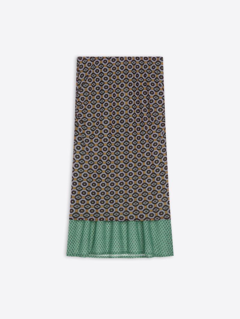 Dries Van Noten Double Layered Skirt BROWN