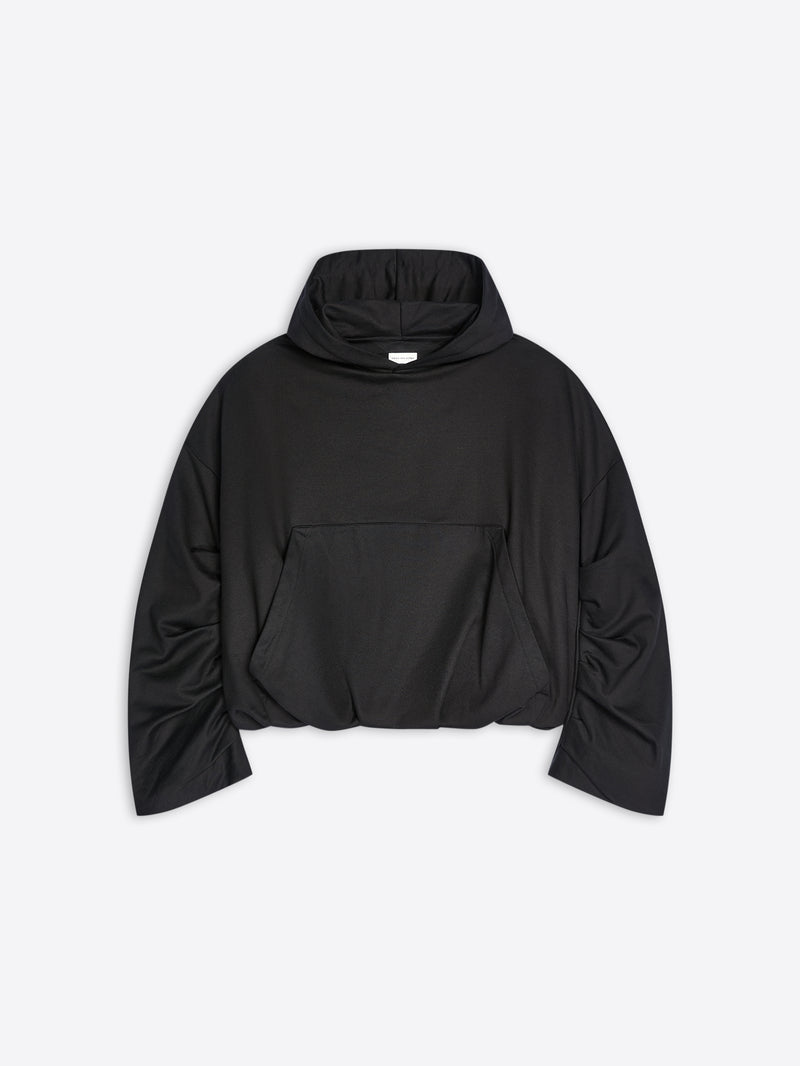 Dries Van Noten Draped Hoodie BLACK