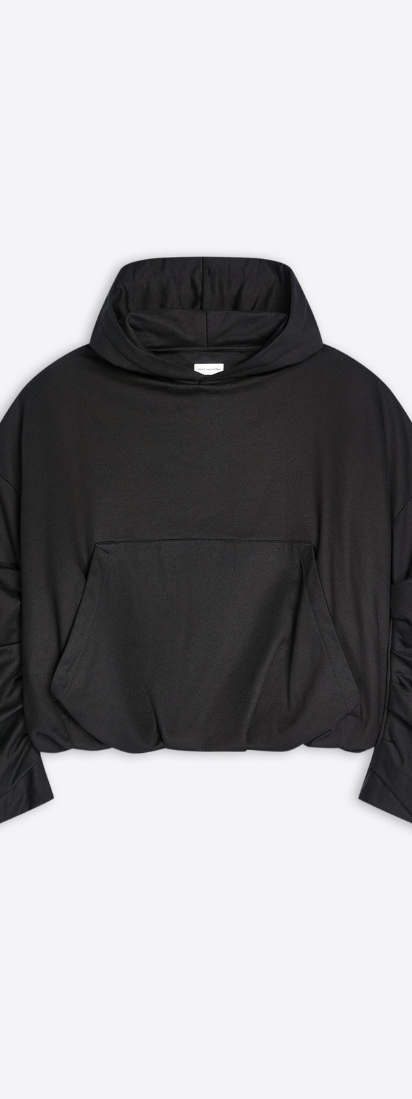 dries van noten Draped hoodie BLACK