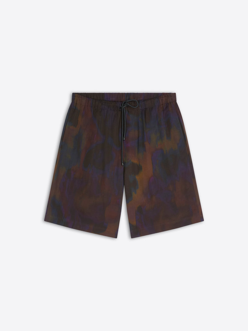 Dries Van Noten Drawstring Shorts Burgundy