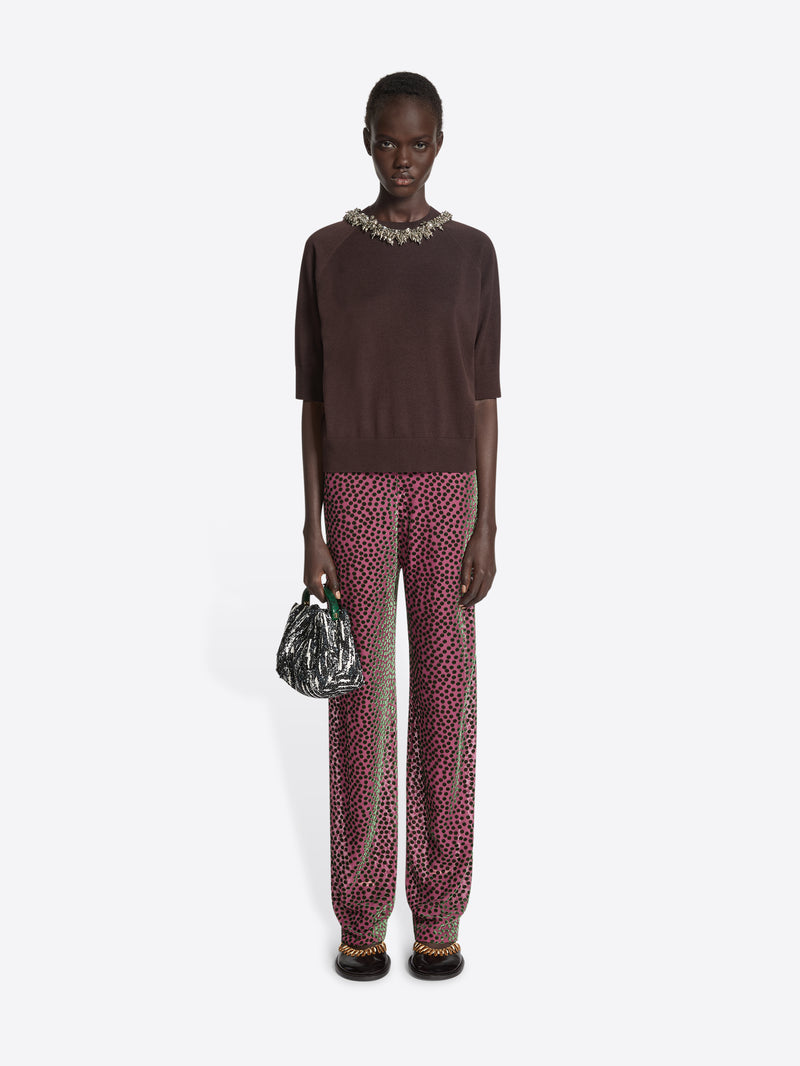 Dries Van Noten Elasticated Pants DARK PINK