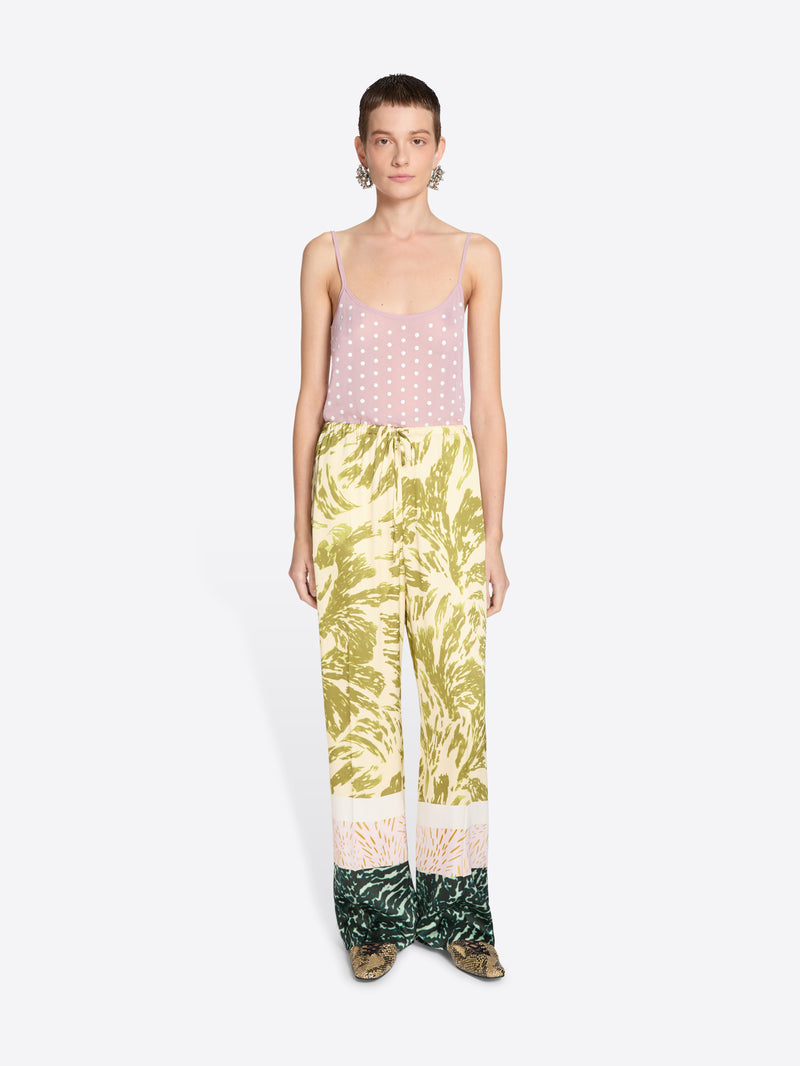 Dries Van Noten Elasticated Pants Khaki